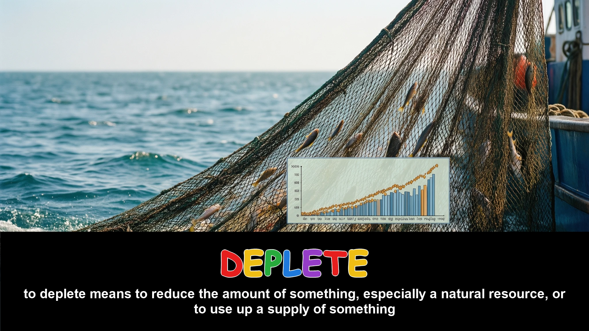 English Illustration for deplete